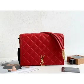 Yves Saint Laurent Becky Small Shoulder Bag Red